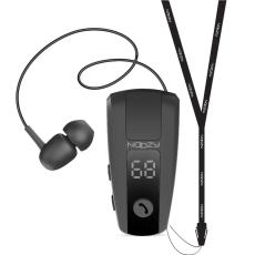 Bluetooth Hands Free Noozy Roller BH69 Bluetooth V 6.0 withLED Screen Vibration Alert Multi Pairing Black