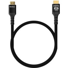 HDMI Cable Yenkee YCH 130 2.0 4K/60Hz Gold Plated Braided Black 3m