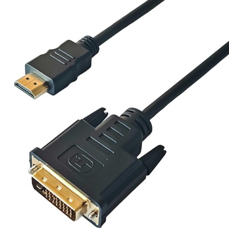 HDMI to DVI Cable Yenkee YCH 515 1.4 4K/30Hz Gold Plated Black 2m
