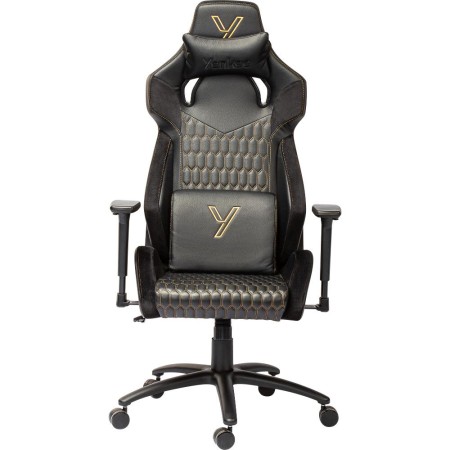 Gaming Chair Yenkee YGC 110GD ONYX Black with Scratch Resistant PU Leather 3D Armrest Adjustment Max. Load 130kg