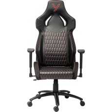 Gaming Chair Yenkee YGC 110RD GHOST Black with Scratch Resistant PU Leather 3D Armrest Adjustment Max. Load 130kg