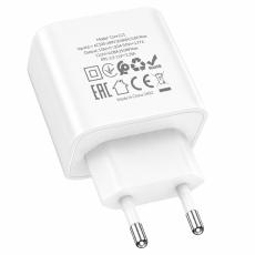 Noozy Core C21 PD25W Travel Charger with USB-C to USB-C Cable White