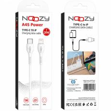 Noozy A45 Power Cable USB-C to Lightning Fast Charging 60W 3A White 1m