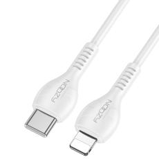 Noozy A45 Power Cable USB-C to Lightning Fast Charging 60W 3A White 1m