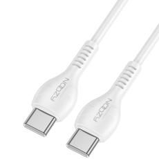 Noozy A45 Power Cable USB-C to USB-C Fast Charging 60W+Apple PD27 White 2m