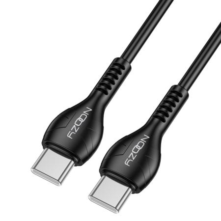 Noozy A45 Power Cable USB-C to USB-C Fast Charging 60W+Apple PD27 Black 2m