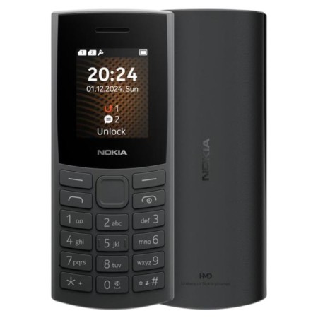 Nokia 105 4G (2024) Dual Sim 1.8" Black GR