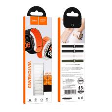 Watchband Hoco WA39 Flex Series 44/45/46/49mm Silicon Strap For Apple Watch series 1/2/3/4/5/6/7/8/9/se/ultra1/ultra2 Starlight with Orange