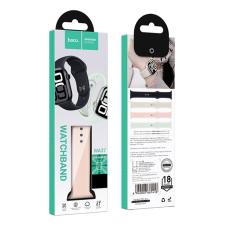 Watchband Hoco WA37 38/40/41/42mm Fluorine Rubber Strap For Apple Watch series 1/2/3/4/5/6/7/8/9/SE/SE2 Pink Sand