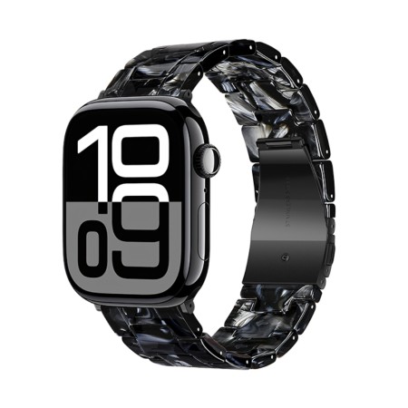 Watchband Hoco WA36 Elegant Series 38/40/41/42mm Plastic Bracelet Strap For Apple Watch series 1/2/3/4/5/6/7/8/9/SE/SE2 Lightning Black