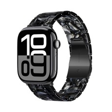 Watchband Hoco WA36 Elegant Series 38/40/41/42mm Plastic Bracelet Strap For Apple Watch series 1/2/3/4/5/6/7/8/9/SE/SE2 Lightning Black