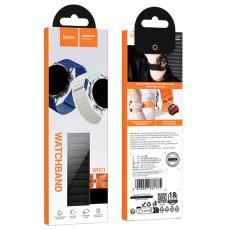 Watchband Hoco WH21 Flexible Silicon Magnetic for Samsung Huawei Xiaomi Vivo OPPO etc 22mm Universal Black with Orange