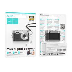 Hoco DV210 Mini Digital Camera 0.96" Screen and Full HD Video Resolution 200mAh Support Memory Card up to 32GB Black