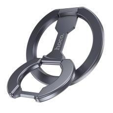 Mobile Phone Magnetic Ring Holder  Hoco GH9 with Double Magnets Silver
