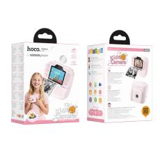 Hoco DV211 Kids Dual HD Camera 2.0" Screen 1300mAh with 2GB memory card Able to Print Photos Pink