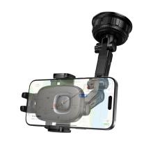 Car Mount Hoco H89 Crown  for Windshield or Console with Extension Arm for Devices 4.5"-7" Black Metal Grey
