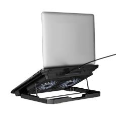 Laptop Cooler Hoco GA4 Jade Black with 7-Level 2 Fans and Lighting for Laptops up to 17"