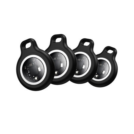 Smart Tag Hoco E91 Tiger for iOS Compatible with Apple Find My Tracker White (4 Pack)