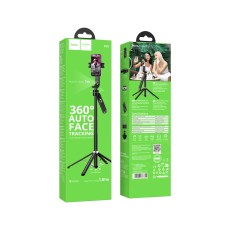 Selfie Stick Hoco K32 Soporte and Tripod for Devices 4.5"-7.2" Extendable up to 1.81m with Remote Control and Auto Face Tracking Black