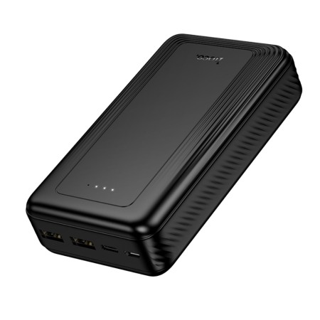 Power Bank Hoco J165A 20000mAh 2xUSB-A 1xUSB-C 1xMicro USB 5V/2A and LED Battery Indicator Black
