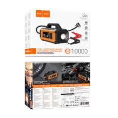 Hoco QS4 Smart Air Pump 3.8 bar Air Pressure with 5 Working Modes and Car Battery Starter 10000mAh 38.5Wh with LED Display