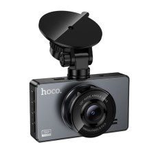 Windshield Cam Hoco DV14 720p HD 200mAh Wide Angle Lens 120° 3" Display Supports MicroSD Card up to 64GB Black