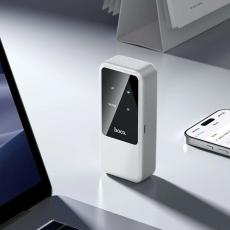 Portable WiFi Router Hoco HI42 4G Wifi6 150Mbps 2.4GHz 2000mAh White