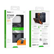 Hoco Premium Rotating Magsafe Case for Apple iPhone 17 Pro with Built-in Stand Black