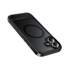 Hoco Premium Vip Magsafe Case for Apple iPhone 17 with Built-in Stand Black