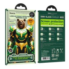 Hoco Bear Shield A888 HD 4H 0.4mm Tempered Glass Large Arc 28 Degrees Privacy Protection for Apple iPhone 17 Pro Max