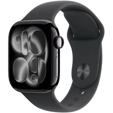 Apple Watch Series 11 5G (2025) Aluminum 42mm GPS eSIM NFC IP6X  Aluminum Case Jet Black with Black Sport Band