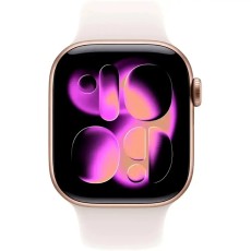 Apple Watch Series 11 5G (2025) Aluminum 42mm GPS eSIM NFC IP6X Aluminum Case Gold with Light Blush Sport Band