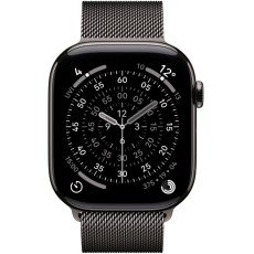 Apple Watch Series 11 5G (2025) Aluminum 46mm GPS eSIM NFC IP6X Aluminum Case Slate with Slate Milanese Loop