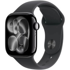 Apple Watch Series 11 5G (2025) Aluminum 42mm GPS eSIM NFC IP6X  Aluminum Case Jet Black with Black Sport Band