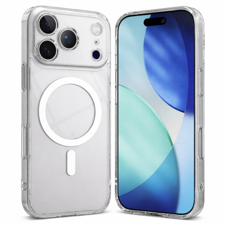 Case TPU Ancus Magnetic Ring &gamma;&iota;&alpha; Apple iPhone 17 Pro Max Transparent