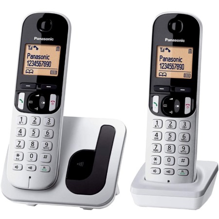 Dect/Gap Panasonic KX-TGC212SPS EU DUO with Eco Function Block Button and Speaker Phone Silver