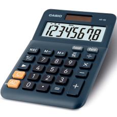 Calculator Dual 8 Digits LCD Display Casio MS-8E Blue