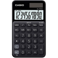 Calculator Dual 10 Digits LCD Display Casio SL-310UC-BK Black