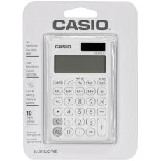 Calculator Dual 10 Digits LCD Display Casio SL-310UC-WE White