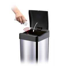 Stainless Steel Waste Bin with Photocell 40lt SENSOR Lamart LT8106 Silver/Black