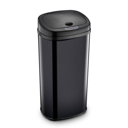 Stainless Steel Waste Bin with Photocell 42lt SENSOR Lamart LT8112 Black