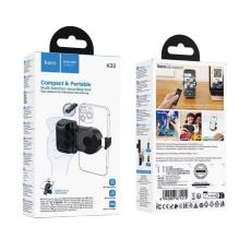 Multifunction Grip / Phone Mount Hoco K33 with Bluetooth Remote Control 360° Rotation Ideal for Videos and Photos Compatible with 4.5-7" inch Phones 55–90mm