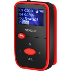 MP3 Player 8GB Sencor SFP 4408 RD 110 mAh 1.1" LCD Display 7 Hours of Playback FM Radio and Micro SD