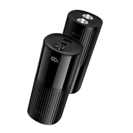 Power Bank Hoco J150 Stream 20000mAh 1xUSB-A 22.5W 1xUSB-C PD20W Digital LED Display and Flashlight Black