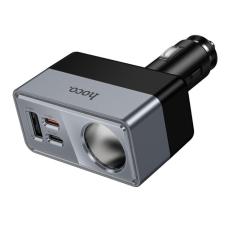 Car Charger Hoco Z65A 165W Smart High Power 2xUSB-C PD30W 1xUSB-A Cigarette Lighter Port and Rotating Head