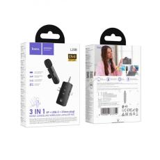 Microphone Wireless Hoco L20B Fair Lavalier USB-C AUX Lightning 2.4Ghz Range 15m Digital Noise Cancellation ENC up to 7Hrs Usage