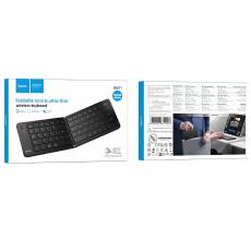 Hoco GM71 Proficient Mini Foldable Wireless Keyboard 67 Keys Bluetooth v5.2 180mAh and Quiet Keys Black