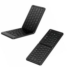 Hoco GM71 Proficient Mini Foldable Wireless Keyboard 67 Keys Bluetooth v5.2 180mAh and Quiet Keys Black