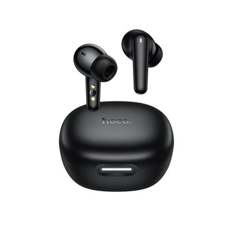 Wireless Hands Free Hoco EQ100 Intelligent TWS ANC Dual Microphone v6.0 500mAh 10Hrs Talk Time  and AI Translation in 134 Languages and Built-in Phone Stand Black