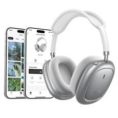 Wireless Hands Free Hoco W68 Calma HiFi Audio ANC v6.0 400mAh 45h Talk Time AUX USB-C Silver